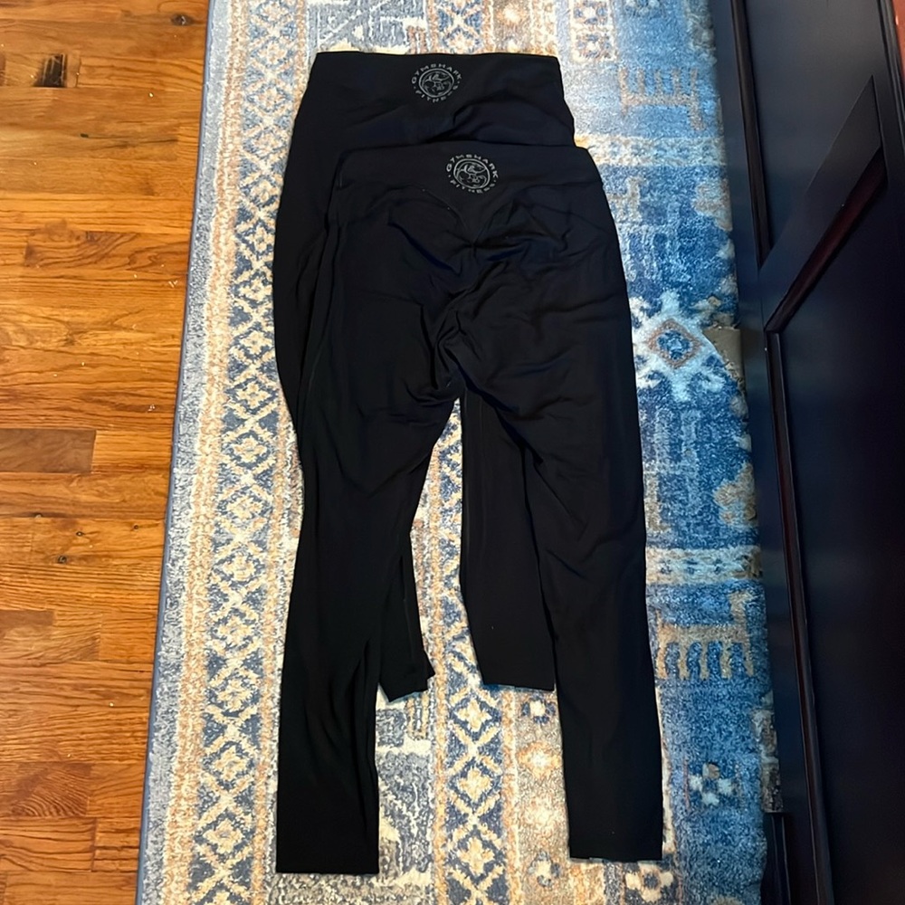 2 for the Price of 1! Black Gym Shark Leggings